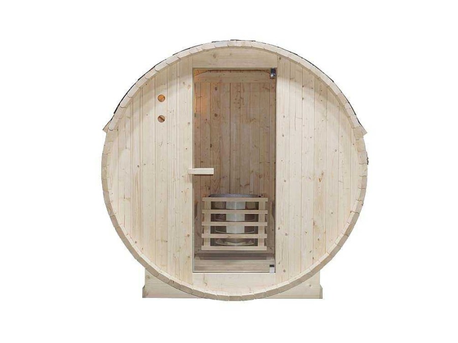 Sauna De Exterior | VOGUE SAUNA Sauna De Exterior 6 Lugares Com Salamandra De 8 Kw C185 X L220 X A190 Cm - Isokyro