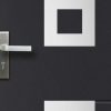 Porta De Entrada | Vente-unique Porta De Entrada Em Aco Envidracado Com Inox A207 X L100 Cm Antracite, Abertura Para A Direita - Tifana