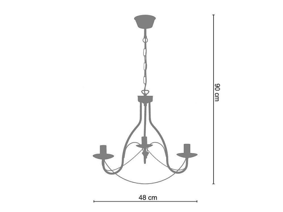 Lustre | TOSEL Lustre Tosel Pampilles Lampada Decorativa Abaulado Carmim D44 X H80 Cm