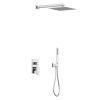 Coluna De Duche | Shower & Design Conjunto De Duche Encastravel Com Torneira Misturadora Mecanica Cor Niquel Escovado - Tocantis