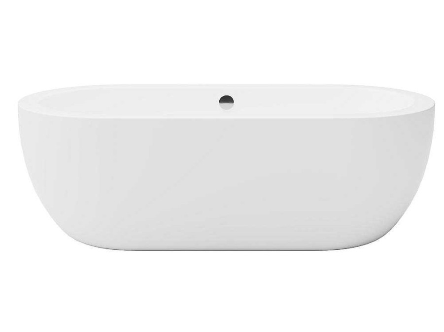 Banheira De Pousar | Shower & Design Banheira Classica Oval 200 L, 170 X 80 X 58 Cm Cor Branca Em Acrilico - Neptuna