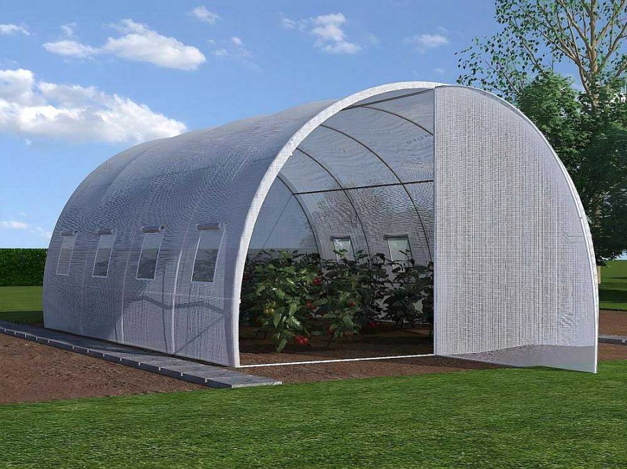 Ferramenta De Jardinagem | Vente-unique Cobertura De Substituicao Para Estufa Estilo Tunel Com Porta 12 M , C300 X L400 X A200 Cm - Alocasia