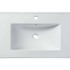 Lavatorio | Shower & Design Lavatorio De Encastrar Retangular Branco Em Ceramica 81 X 46,5 Cm - Motiac