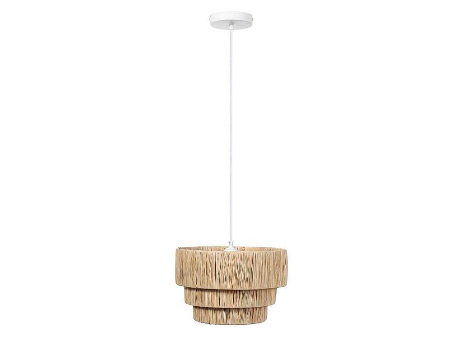 Candeeiro Suspenso | OZAIA Candeeiro Suspenso Em Rafia D30 X A171 Cm Natural - Sarnia