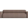 Sofa De 4 Lugares | Atio Sofa Max De 4 Lugares Em Tecido Castanho