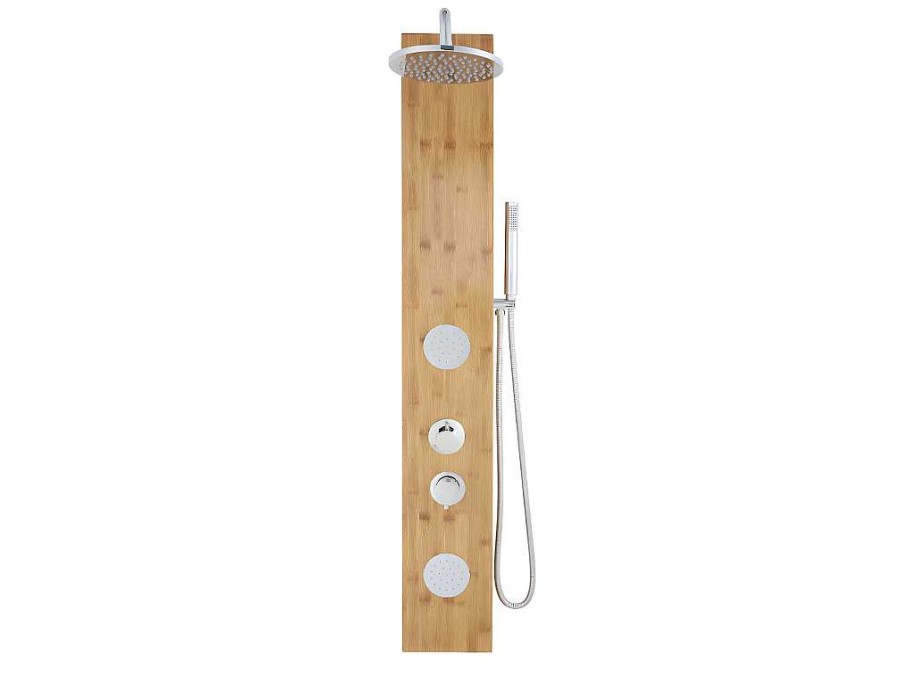 Coluna De Duche | Shower & Design Coluna De Duche De Hidromassagem Em Bambu De 20X140 Cm - Solal