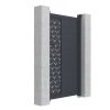 Porta E Portao | EXPERTLAND Porta De Batente Em Aluminio Semiperfurado Com Motivos De C103 X A181 Cm Cor Antracite - Gregor