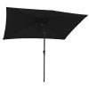 Guarda Sol | Happy Garden Hapuna Guarda-Chuva Rectangular Recto 2X3M Preto