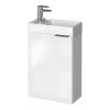 Movel De Wc | Vente-unique Armario Com Lavatorio Suspenso Taho - Branco