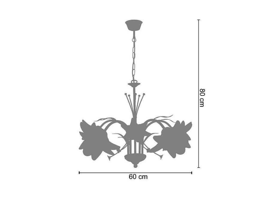 Lustre | TOSEL Aplique Tosel Pampilles Tecido Braco Lampada D25 X H9 Cm