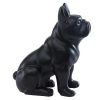 Estatua | OZAIA Estatua De Buldogue Em Resina De C. 27 X L. 16 X A. 32 Cm Cor Preto Mate - Doggo