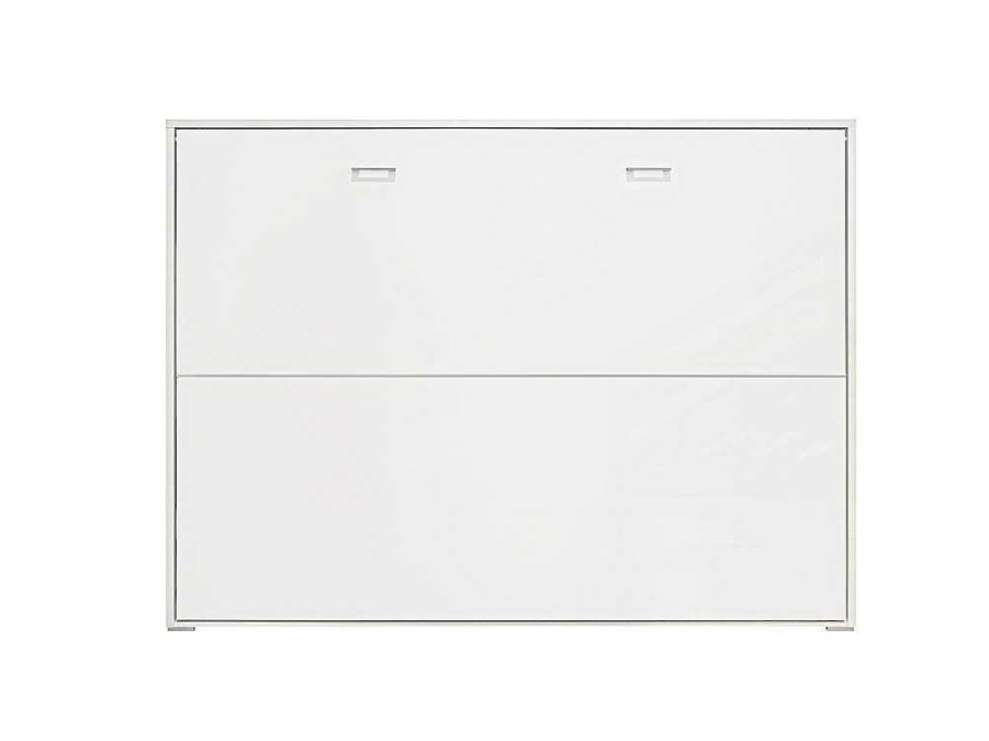 Cama Rebativel | Venprodin Cama Dupla Dobravel Horizontal 135X190 Cor Branco