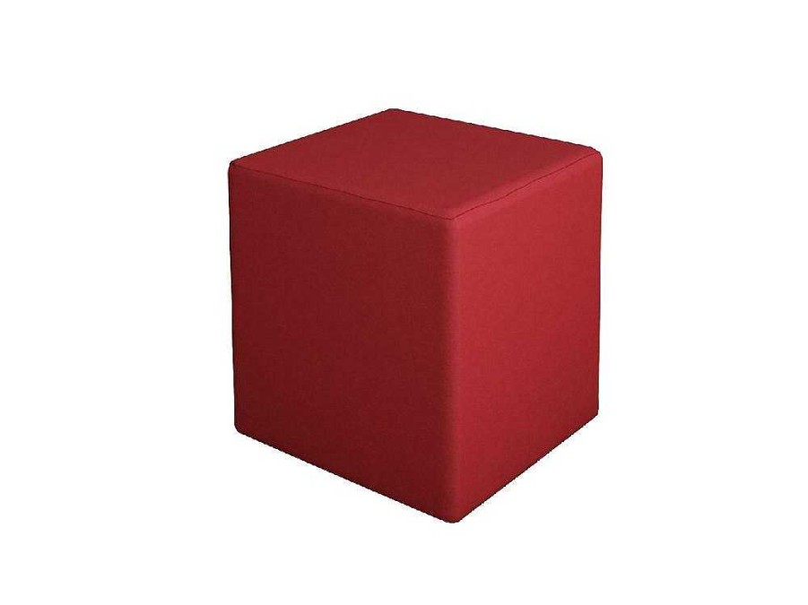 Promocoes Sofas & Poltronas | EPIKASA Pouf Milena, Vermelho, 34X34X37 Cm, Epikasa