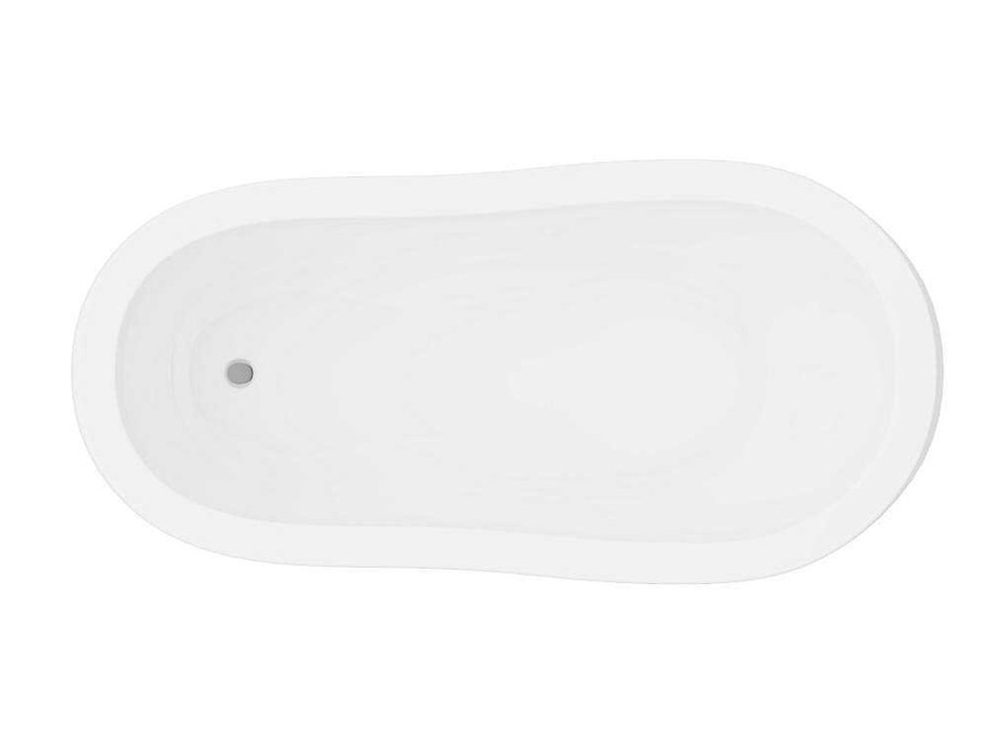 Banheira Com Pes | Shower & Design Banheira Classica Oval Estilo Retro De 171 L Dimensoes 145 X 74 X 77 Cm Com Pes Pata De Leao Brancos - Nisos