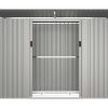 Abrigos De Jardim | EXPERTLAND Abrigo De Jardim Em Aco Galvanizado Cinza 3,23 M - Folco
