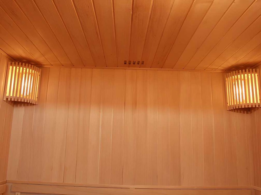 Sauna Classica | VOGUE SAUNA Sauna Tradicional Finlandesa 4/5 Lugares Envidracada Com Prateleiras 200 X 180 X 200 - Faborg