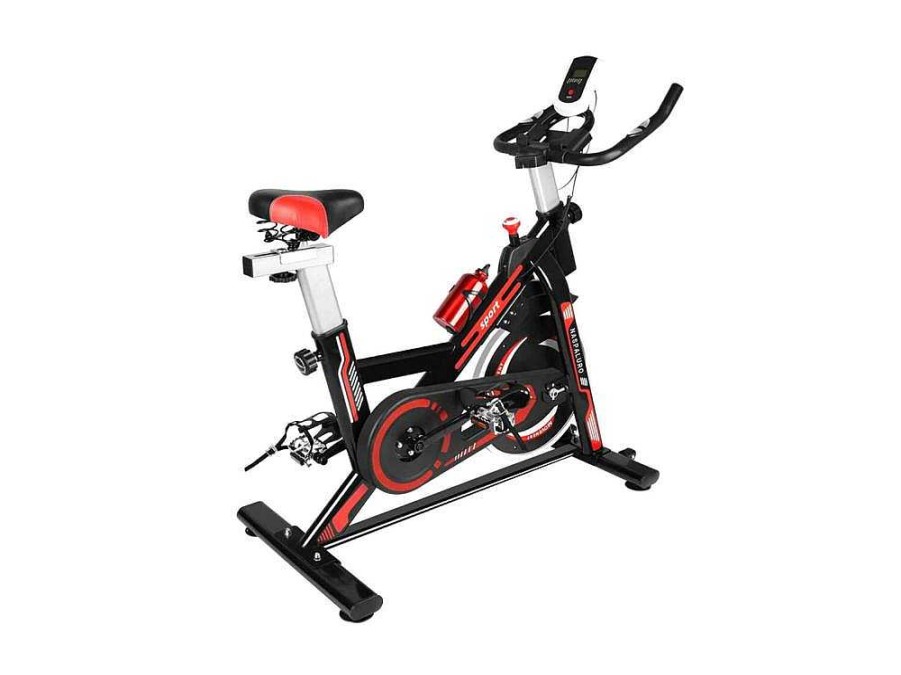 Fitness | Vente-unique Bicicleta De Ciclismo De Interior Estacionaria Spin Bike Com Volante De Acionamento Por Correia 10Kg