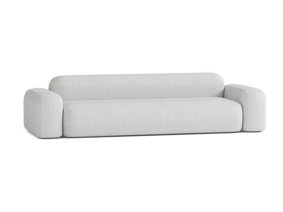 Sofa De 4 Lugares | Atio Sofa Max De 4 Lugares Em Tecido Cinza