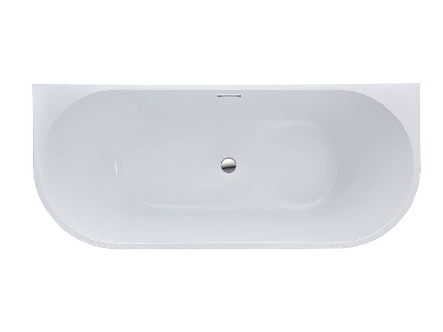 Banheira De Pousar E Encostar | Shower & Design Banheira Classica De 255 L Dimensoes 180X75X58 Cm Cor Branca - Divina