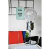 Candeeiro De Mesa | EPIKASA Lampada De Mesa Bulb, Cromio, 14,5X14,5X40 Cm, Epikasa