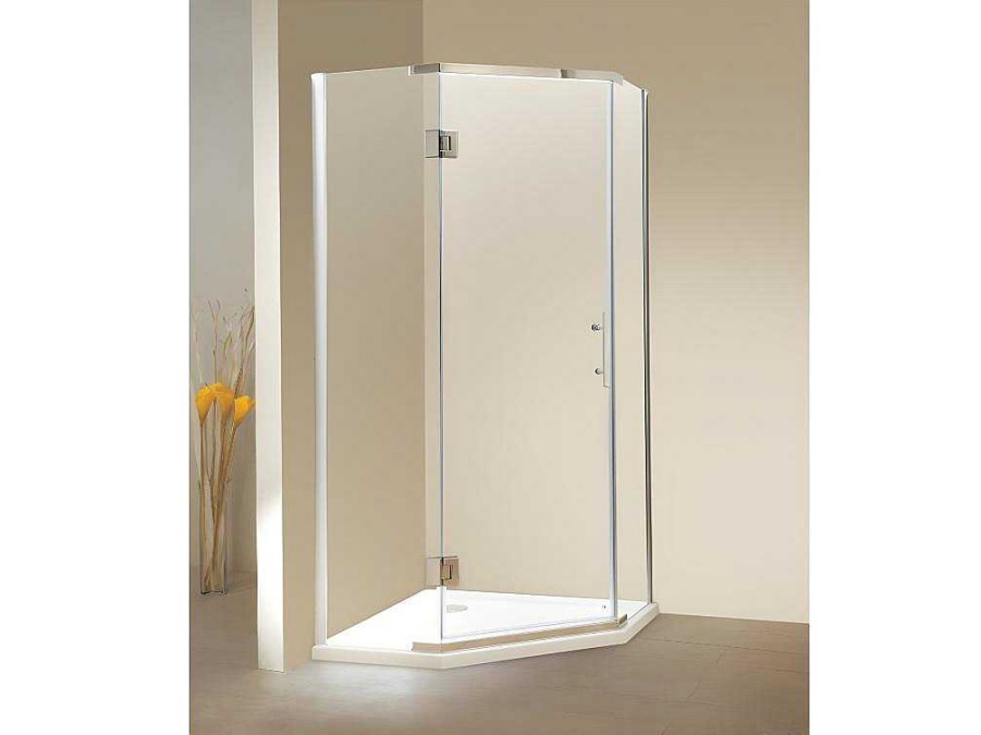 Painel De Duche | Shower & Design Painel De Duche De Canto Com Porta Batente - Base De Duche Incluida - Ardia - 90 X 90 X185 Cm