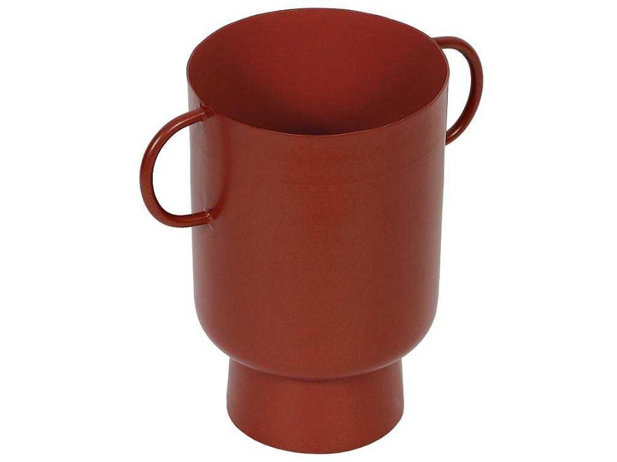 Promocoes Decoracao | OZAIA Vaso Pequeno Em Metal Com Asas A.17 Cm Terracota - Bilian