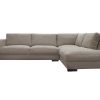 Sofa | Vente-unique Sofa De Canto Direito Em Tecido Cor Bege - Meseta