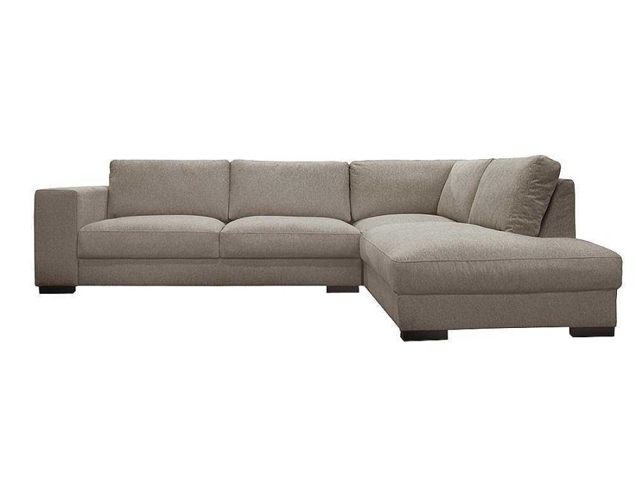 Sofa | Vente-unique Sofa De Canto Direito Em Tecido Cor Bege - Meseta