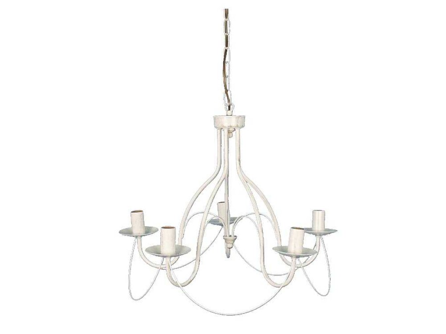 Lustre | TOSEL Lustre Tosel Pampilles Lampada Decorativa Abaulado Claro D24 X H46 Cm