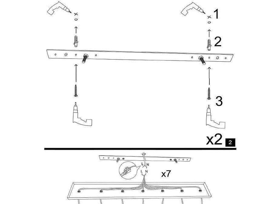 Candeeiro Suspenso | OZAIA Candeeiro De Teto Em Metal De Altura Regulavel Com 3 Abajures De C. 67 X A. 25/111 Cm Cor Preto E Acobreado - Yildo