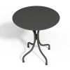 Conjunto Mesa E Cadeiras De Jardim | MYLIA Mesa Redonda De Jardim D. 60 Cm Em Metal Cinzento-Escuro - Mirmande