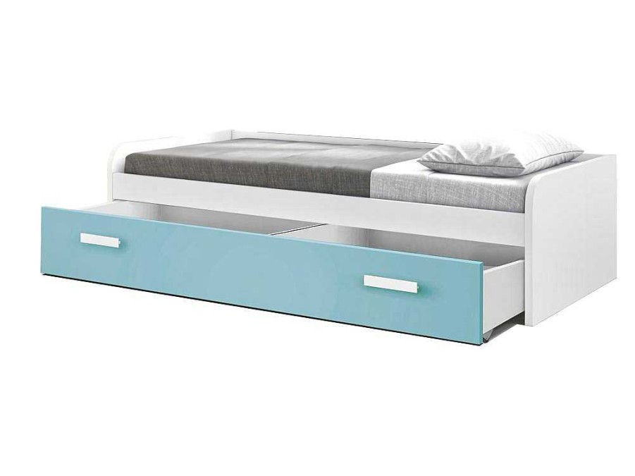 Cama Dupla | Venprodin Cama Gaveta - 105 Cm 54X190X113Cm - Branco-Caribe