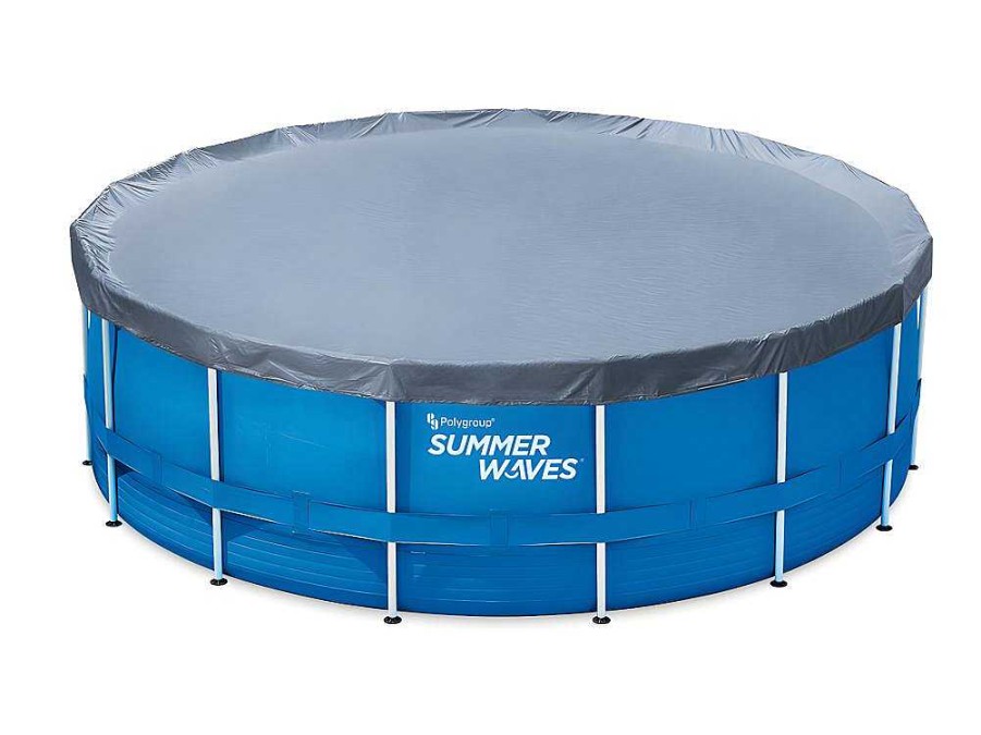 Piscina | Vente-unique Piscina Tubular Redonda Azul Com Bomba De Filtro De Cartucho De D457 X A122 Cm - Lacanau