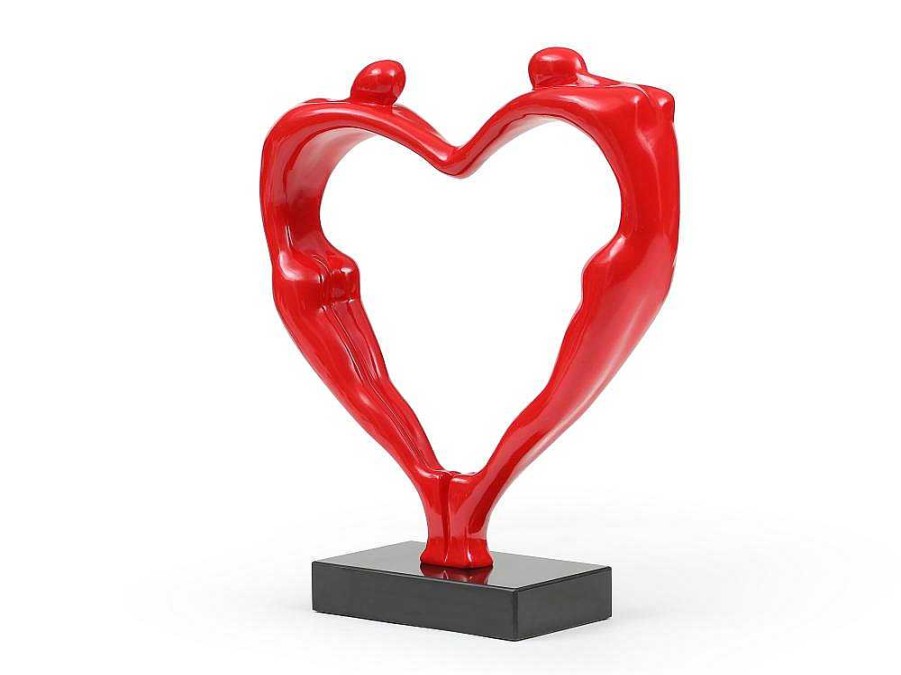 Estatua | OZAIA Grande Estatua Coracao Em Resina L49 X A55 Cm, Vermelho - Lovina