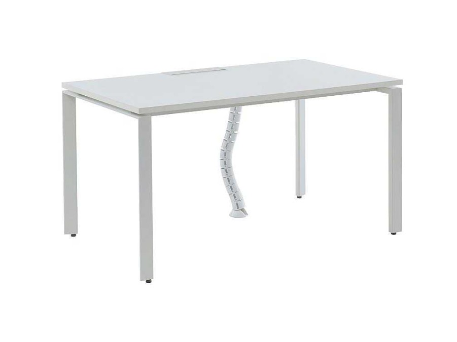 Secretaria | Workēa Secretaria Profissional 1 Pessoa Branco C120 Cm - Downtown