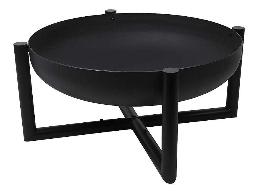 Barbecue, Braseiro De Jardim, Plancha | Vente-unique Braseiro De Jardim Redondo Em Aco Ogma - D.60 Cm X A.30 Cm - Preto