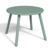 Conjunto Relax De Jardim | MYLIA Mesas De Encaixar De Jardim Em Metal Verde-Amendoa - Mirmande
