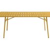 Conjunto Mesa E Cadeiras De Jardim | MYLIA Mesa De Jardim C160 Cm Metal Amarelo Mostarda - Mirmande De Mylia