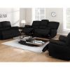 Sofa De Relaxamento Eletrico | Vente-unique Sofa De 2 Lugares Relax Eletrico Em Pele Preto - Marcis