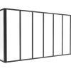 Divisoria De Ambiente | Vente-unique Divisoria De Canto De Atelier Em Aluminio Termolacado C210 X L60 X A105 Cm Preto - Bayview