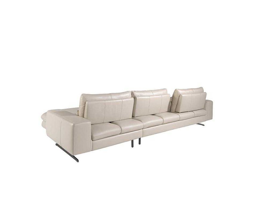 Sofa De Relaxamento Eletrico | Angel Cerda Sofa De Canto (L) Em Couro Com Encosto Ajustavel 6151