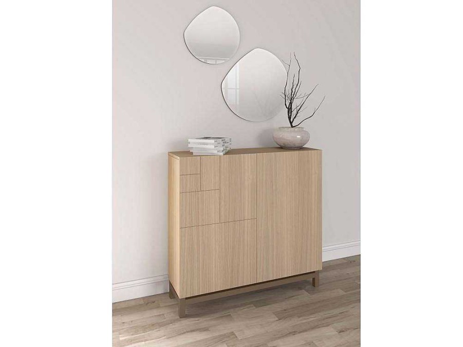 Sapateira | Herdasa Sapateiro/Movel Organizacao - H90Cm X L90Cm X P27Cm Nogueira Clara Pernas Moca - Copenhague