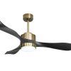 Ventilador | Purline Ventilador De Tecto Reversivel Termostato Regulavel Termostato Wifi Motor Dc Tectos Inclinados Controlo Remoto Adaptador De Luz De Tres Tons 2/3 Laminas Memoria Hipersilenciosa