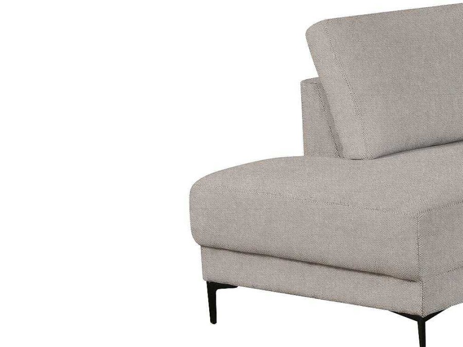 Sofa Panoramico | Vente-unique Sofa De Canto Direito Panoramico Em Tecido Cinzento - Aselio