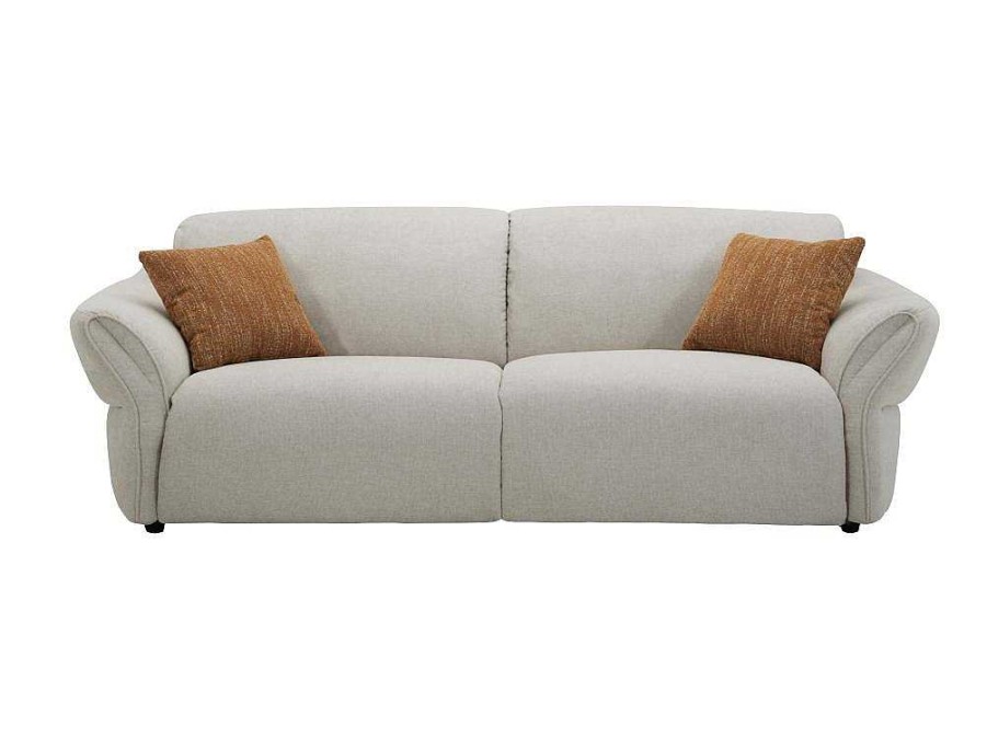 Conjunto Sofa E Poltrona | Vente-unique Sofa De 3 Lugares E Poltrona Tecido Bege - Bodura