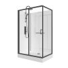 Cabine De Duche | Shower & Design Cabine De Duche Retangular, Instalacao Reversivel, Preto Fosco, C110 X L80 X A225 Cm - Zodani