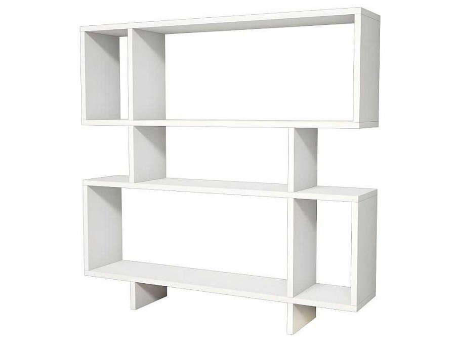 Biblioteca, Vitrina, Estante | Homemania Estante Hera, Branco, 100X22X111 Cm, Epikasa