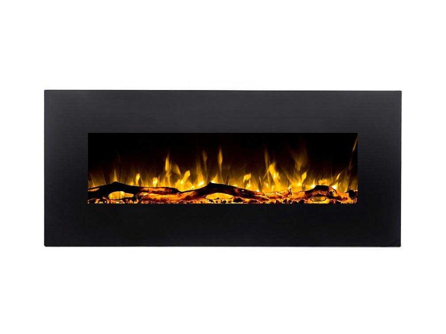 Lareira Eletrica | FLAMATECH Lareira Eletrica De Parede Lalita - C110 X L14 X A49 Cm - Branco