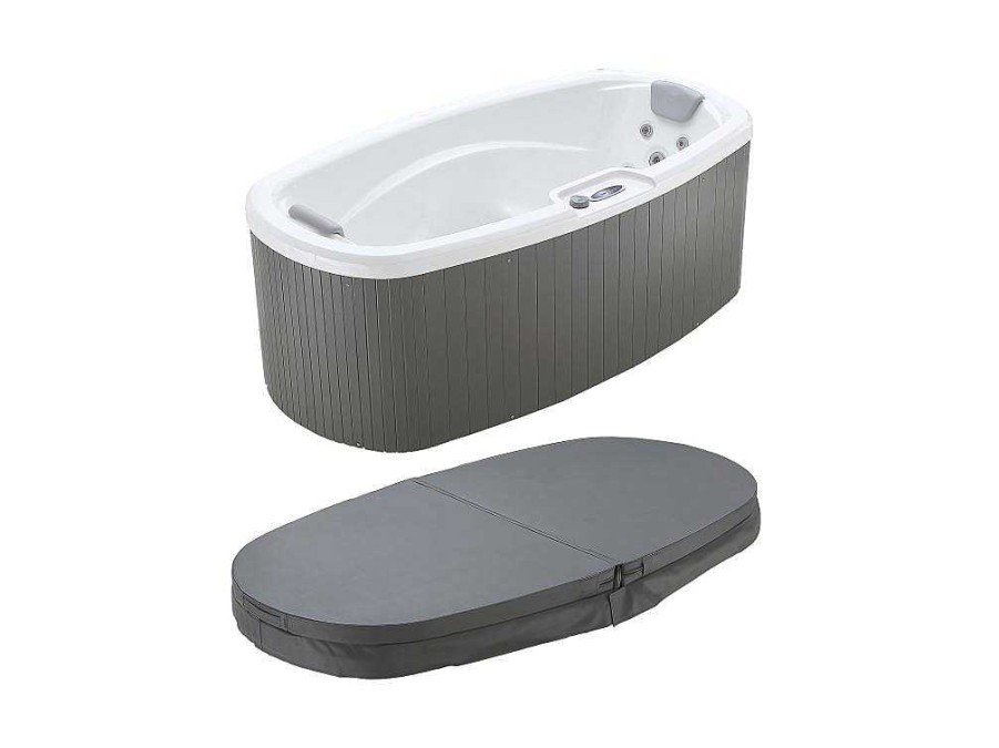 Spa Rigido | VOGUE SPA Spa De 2 Lugares Branco Perola Com Cobertura, 14 Jatos, C210 X L110 X A74 Cm, Sistema Balboa - Samoa Iv