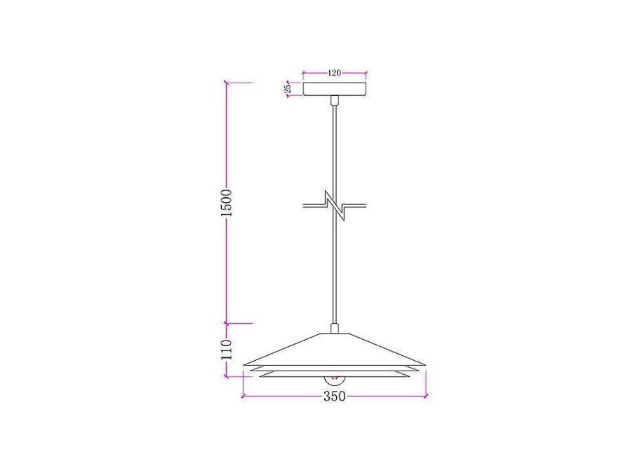 Candeeiro Suspenso | OZAIA Candeeiro Suspenso Metal D35 X A161 Cm Verde - Kiruna